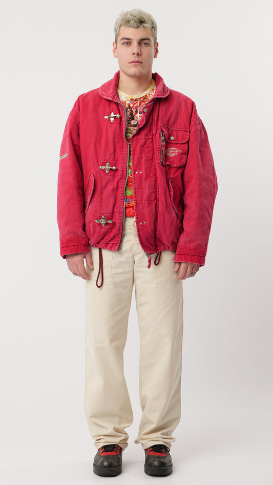 ENERGIE FW 97/98 RED UTILITY STUFFED JACKET (M/L)