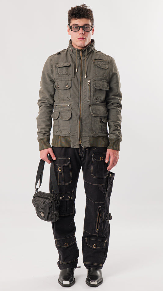 DOLCE GABBANA FW03 MULTIPOCKET JACKET (M)