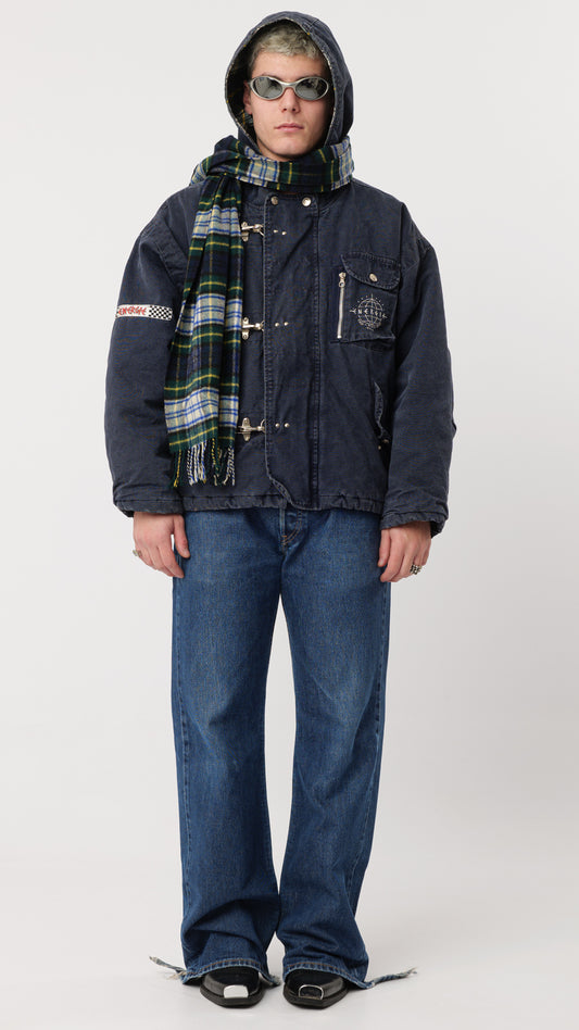 ENERGIE FW 1991/92 BLUE UTILITY STUFFED JACKET (M)