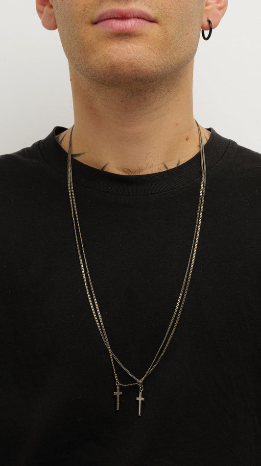 DSQUARED 2000s GOTHIC CRUCIFIED NECKLACE