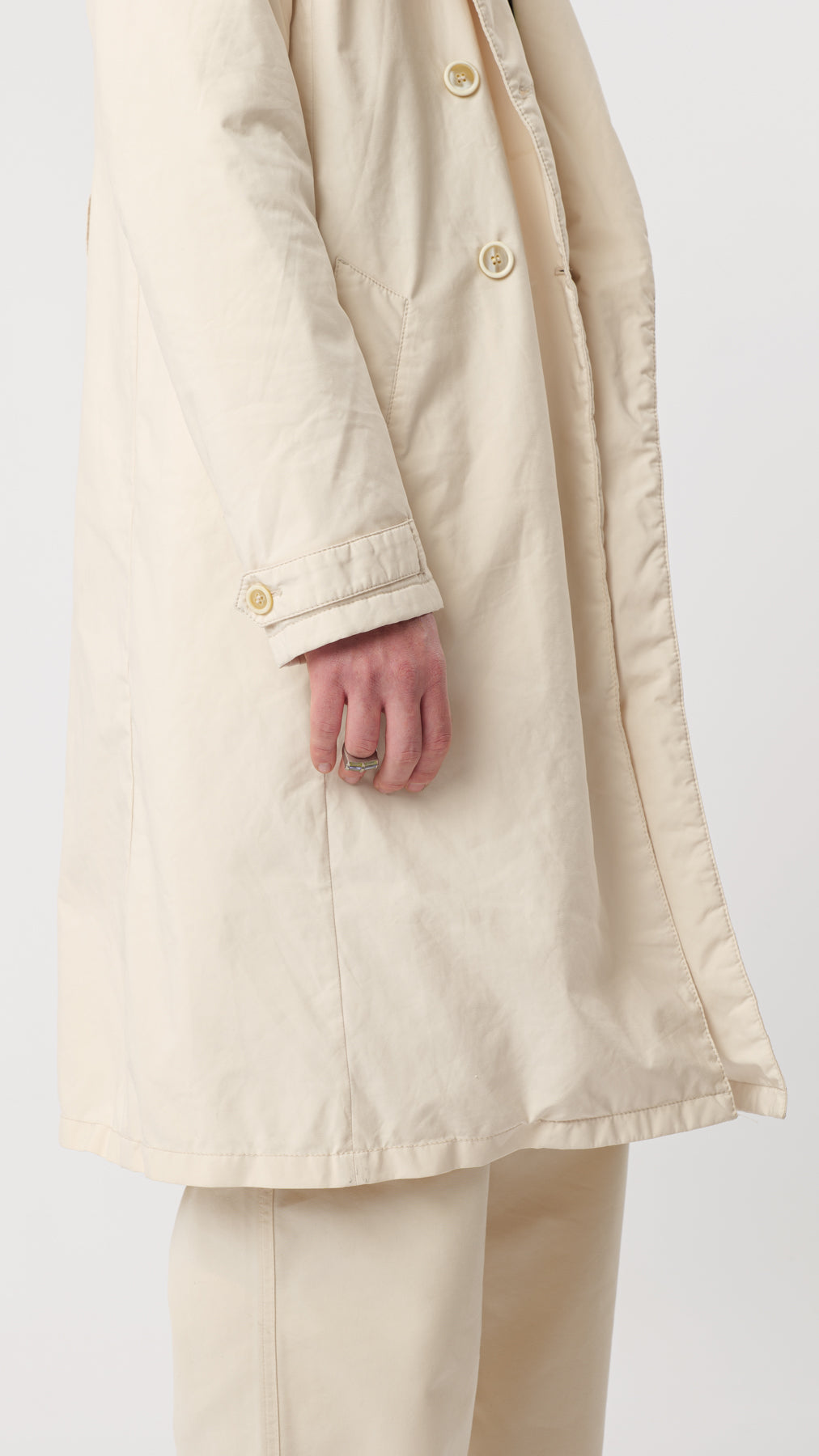 PRADA 2000s TRENCH COTTON STUFFED (M)