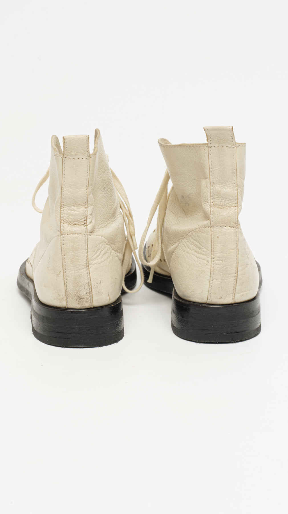 ANN DEMEULEMEESTER PERFORATED CHUKKA BOOTS