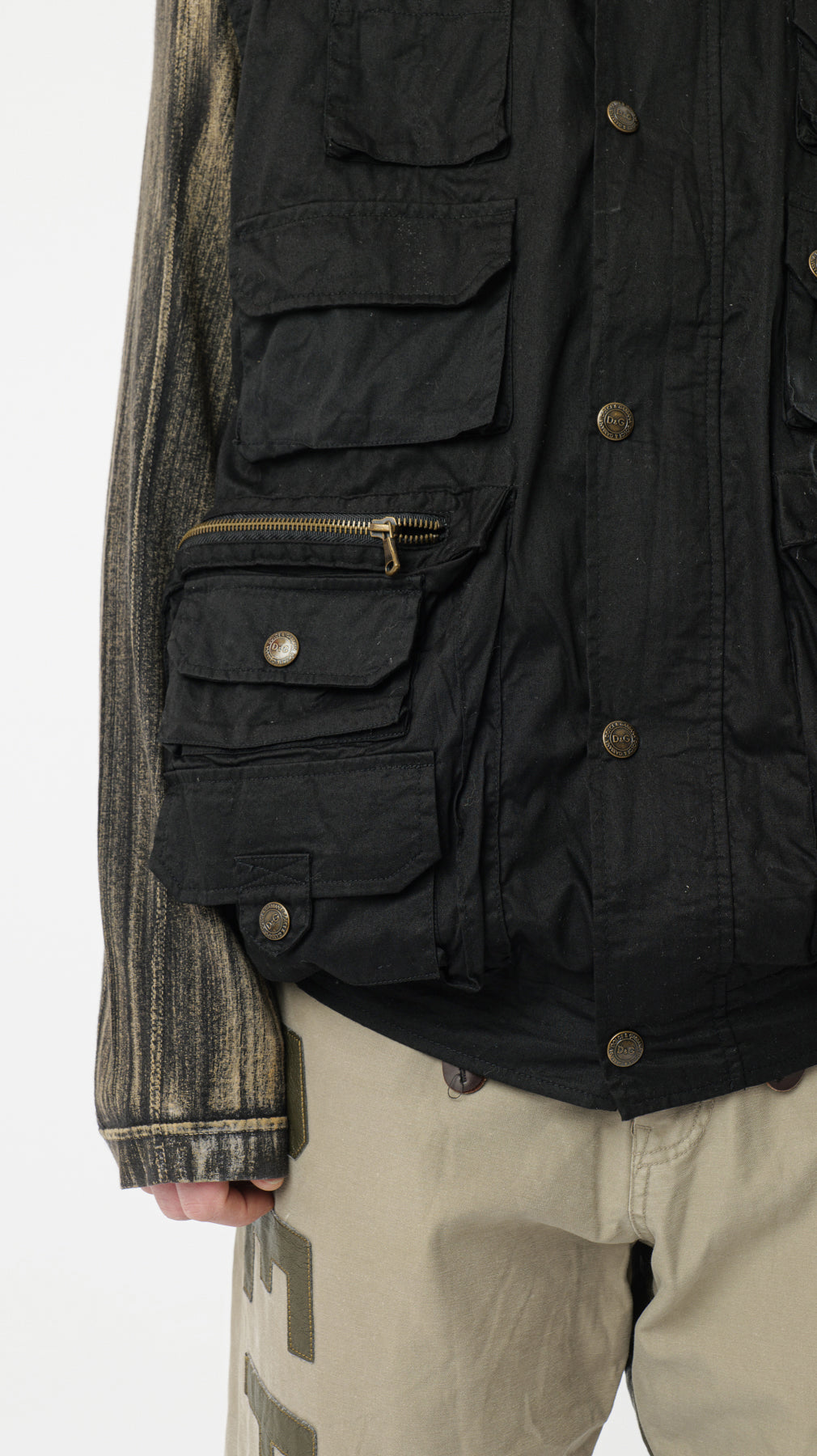 DOLCE & GABBANA 2000s CARGO VEST (L)